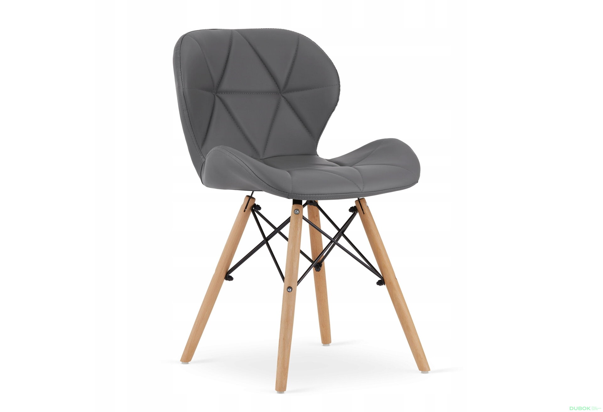 Obrázek 2 - Sada obdélníkový stůl ADRIA 120x80 bílý + 4 židle LAGO šedé