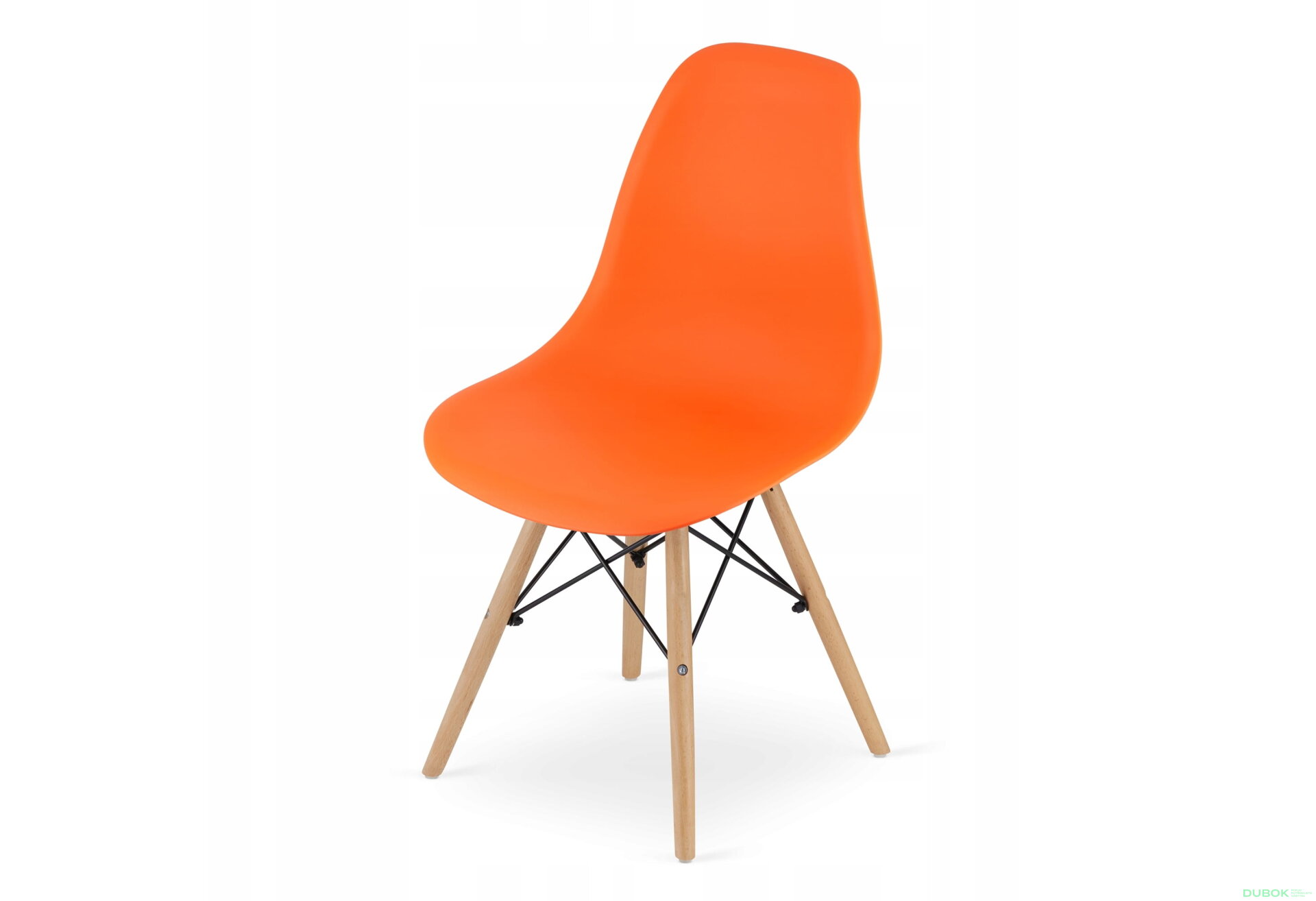 Obrázek 7 - Sada kulatý stůl TODI 60 bílý + 2 židle OSAKA oranžové