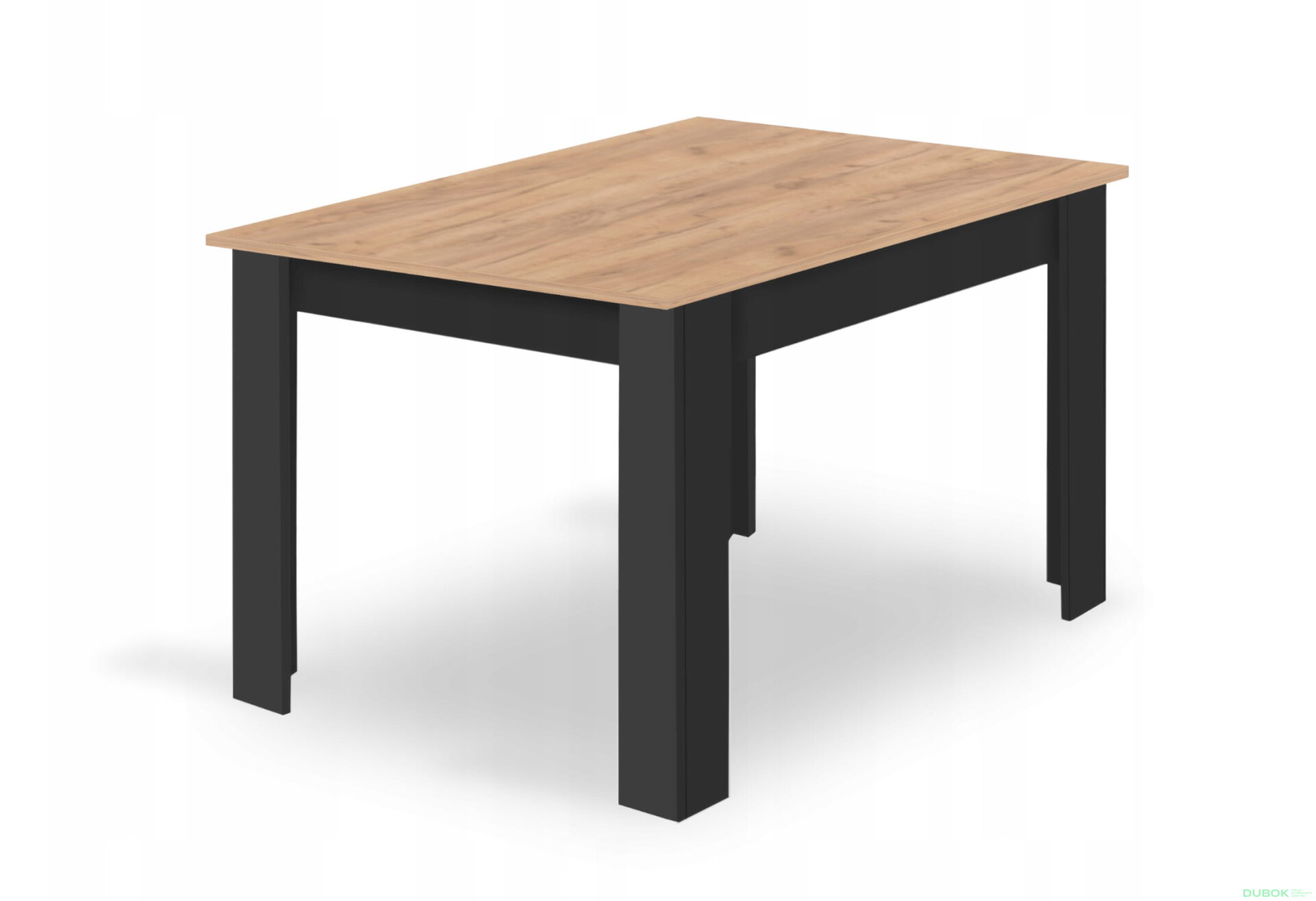 Obrázek 9 - Sada obdélníkový stůl 120x80 craft + 4 židle OSAKA černé