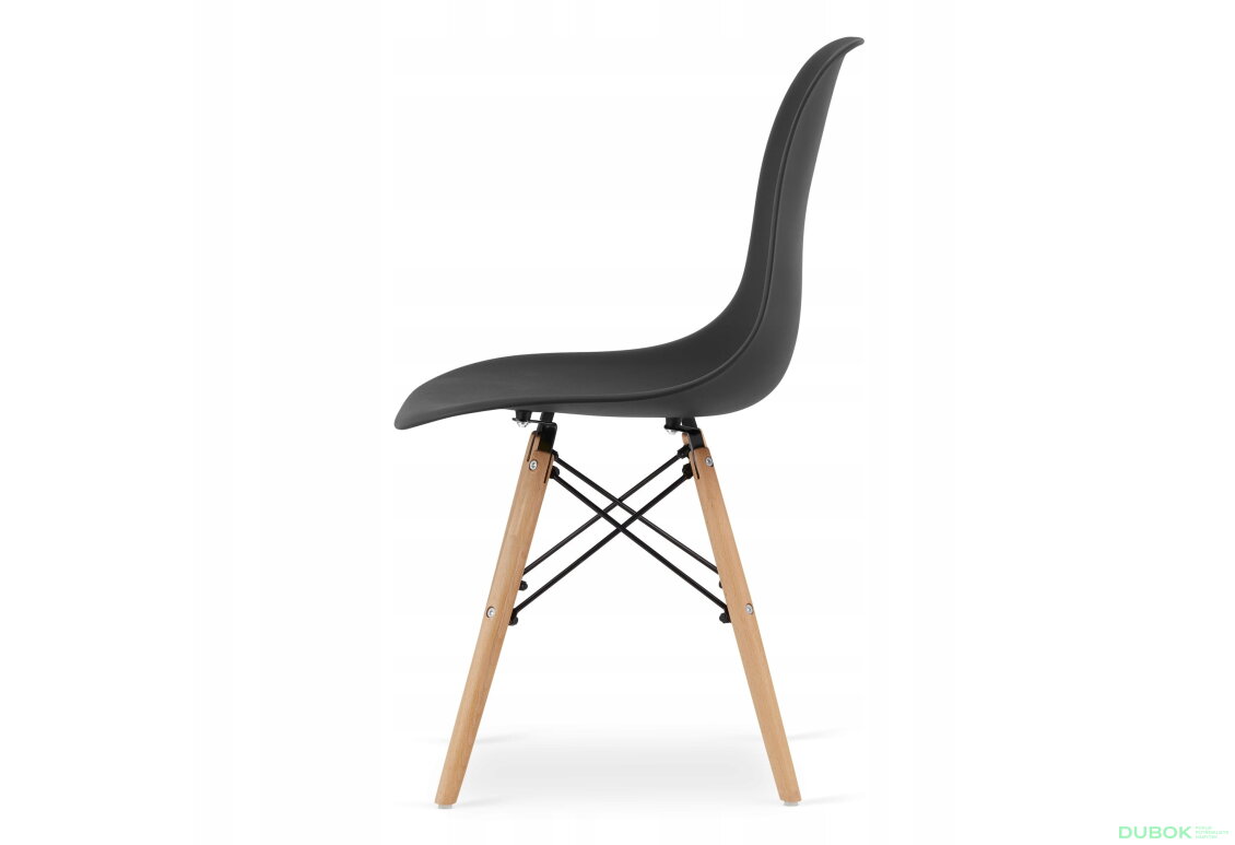 Obrázek 3 - Sada kulatý stůl TODI 90 bílý + 4 židle OSAKA černé