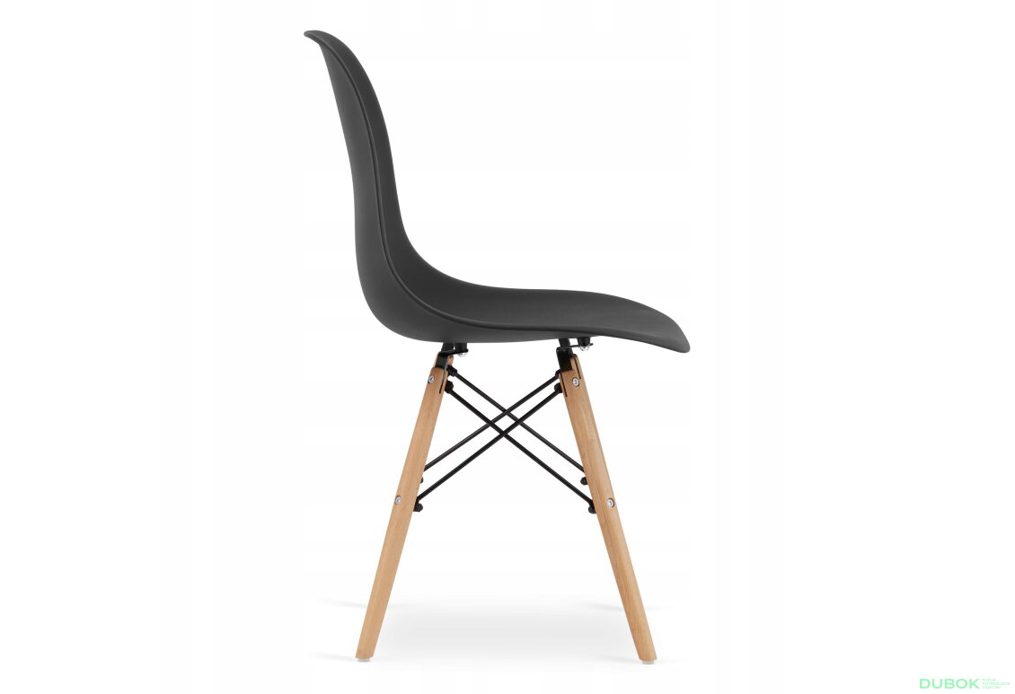 Obrázek 6 - Sada kulatý stůl TODI 60 bílý + 2 židle OSAKA černé