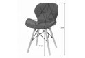 Obrázek 8 - Sada obdélníkový stůl ADRIA 120x80 černý + 4 židle LAGO šedé