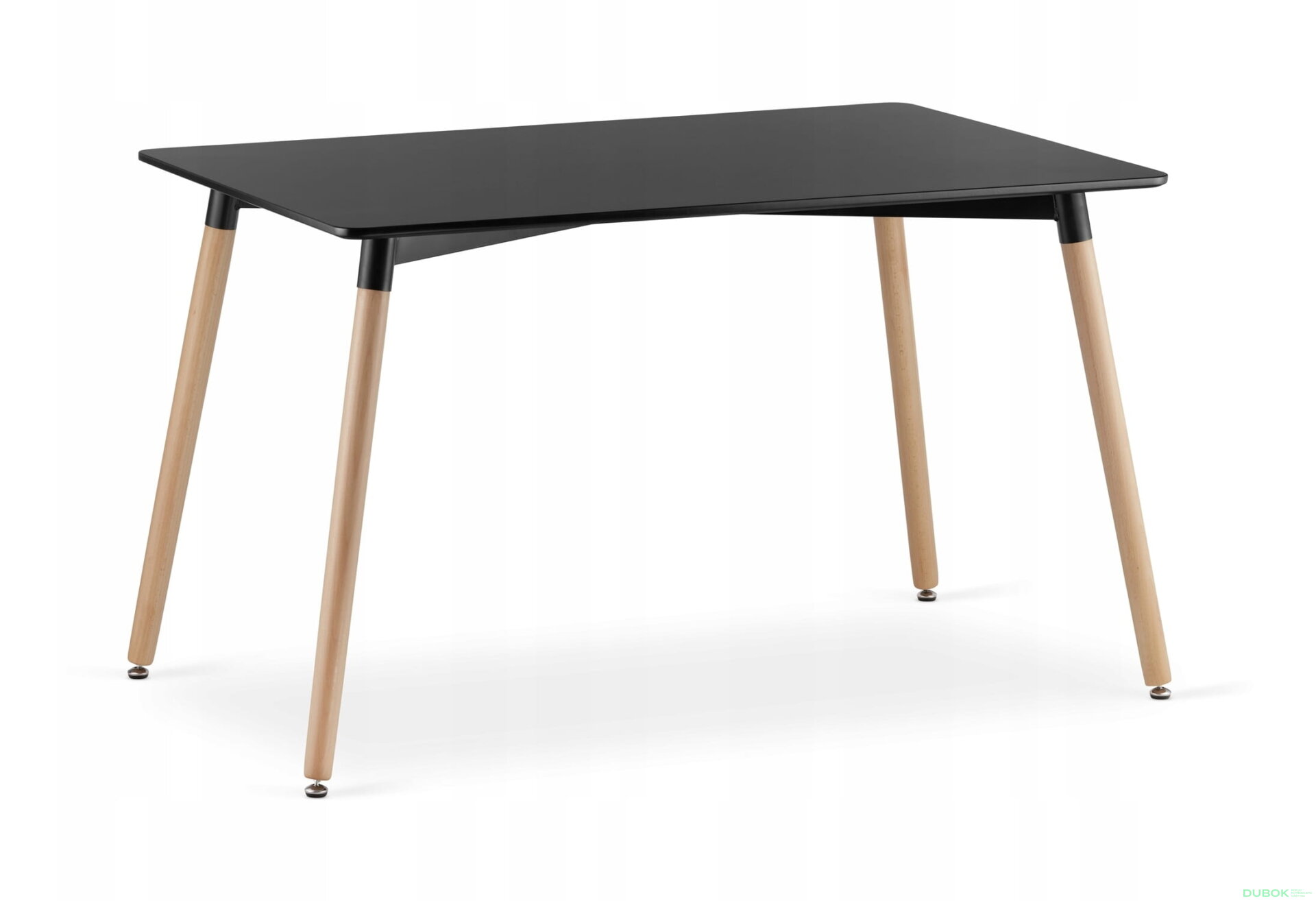 Obrázek 9 - Sada obdélníkový stůl ADRIA 120x80 černý + 4 židle NORI černé