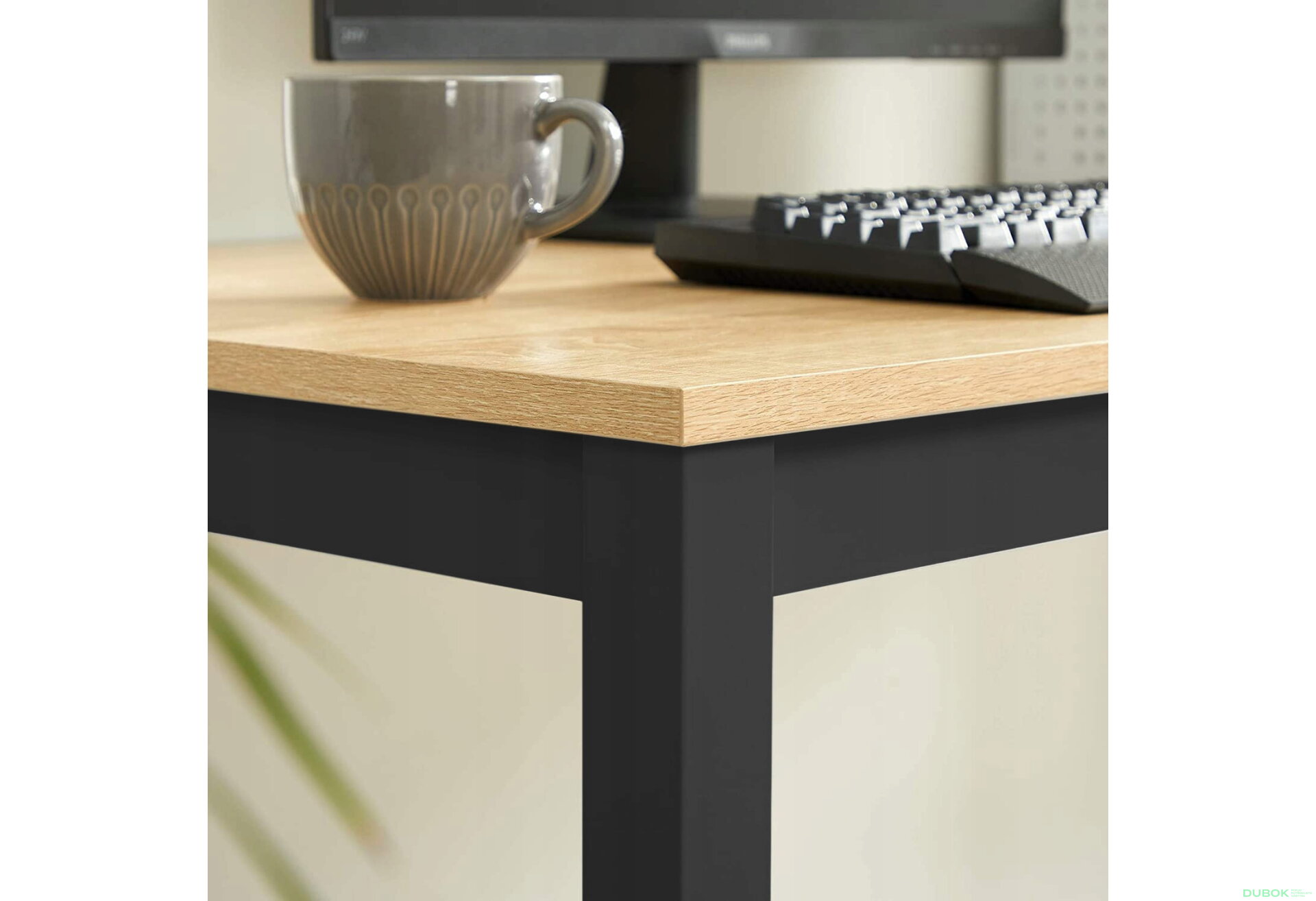Obrázek 12 - Sada obdélníkový stůl TESSA 120x60 světlý dub + 4 židle OSAKA šedé