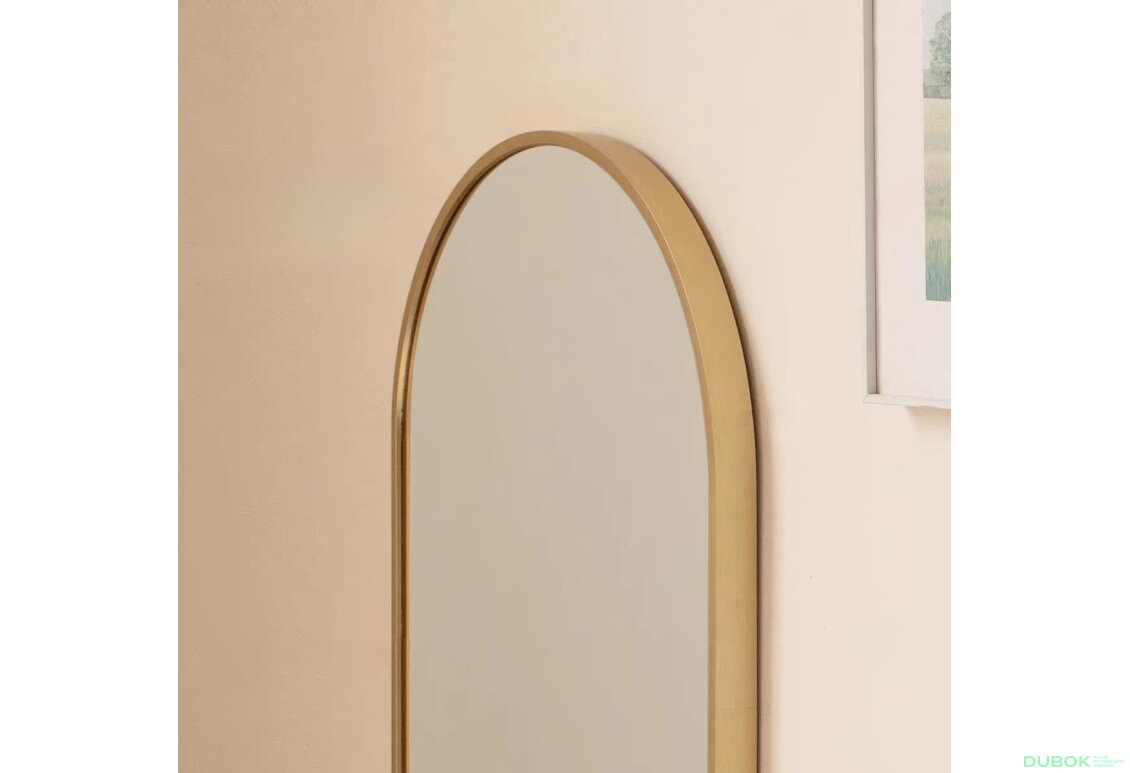 Obrázek 4 - Zrcadlo oválné 100x50cm zlatý rám