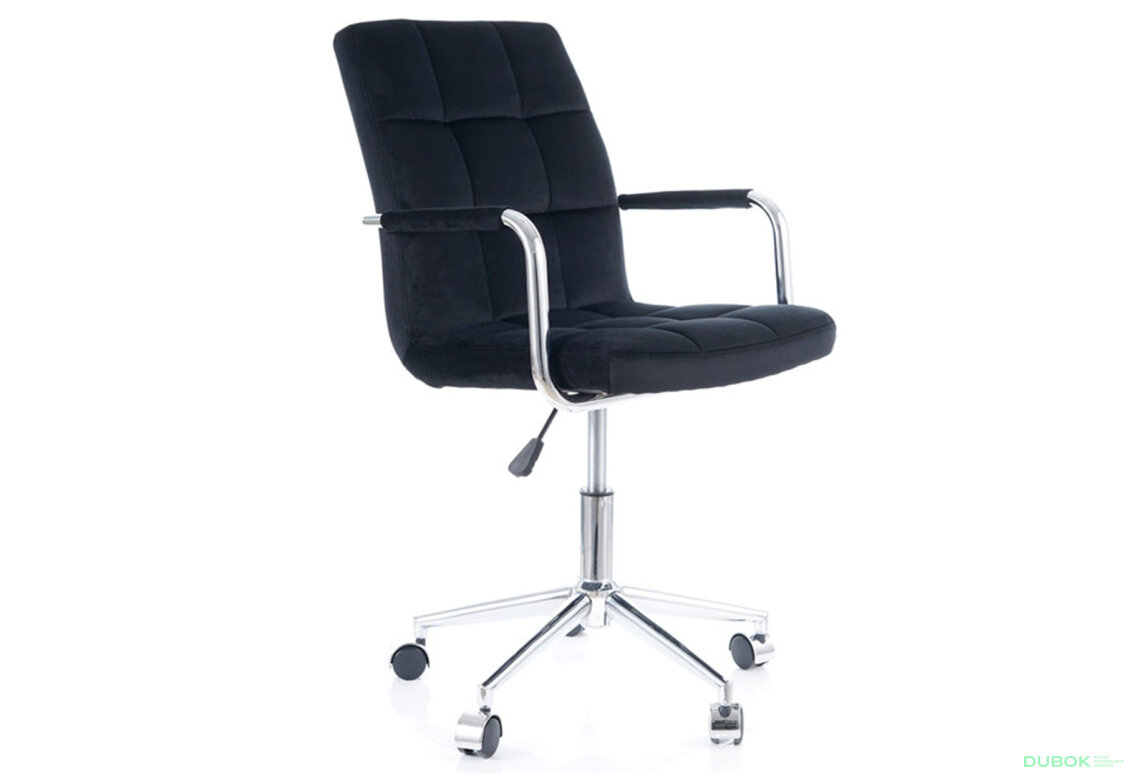 Obrázek 3 - Otočné křeslo Q-022 Velvet, černý Bluvel 19
