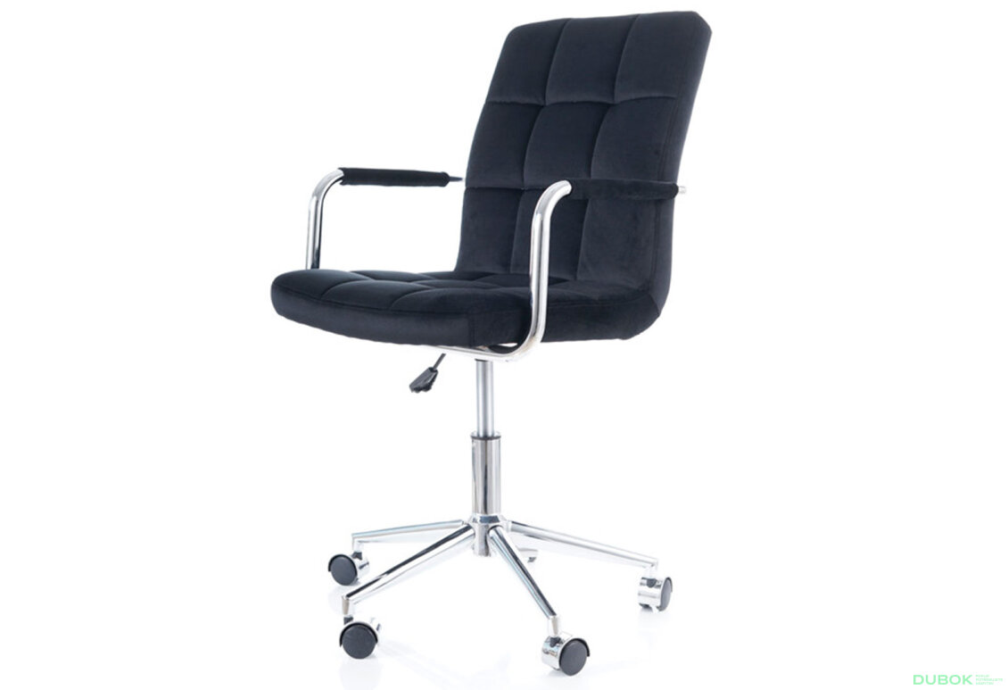 Obrázek 14 - Otočné křeslo Q-022 Velvet, černý Bluvel 19