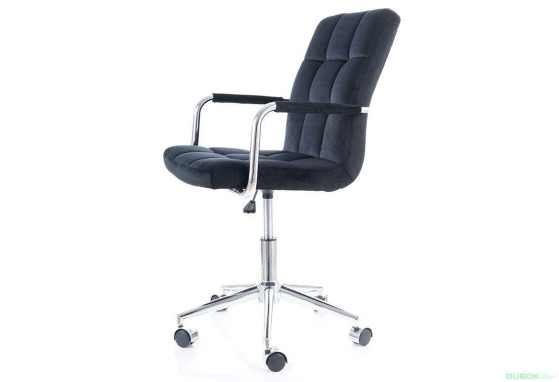 Obrázek 13 - Otočné křeslo Q-022 Velvet, černý Bluvel 19