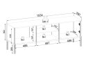 Obrázek 5 - TV stolek RTV154 1 pkt Led Sento černý / dub wotan