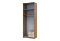 Obrázek 7 - Skříň Rondi 2 dřevotříska s nástavbou dub artisan / kašmír 82x52x236