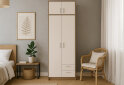 Obrázek 2 - Skříň Rondi 2 dřevotříska s nástavbou dub artisan / kašmír 82x52x236
