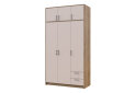 Obrázek 1 - Skříň Rondi 3 dřevotříska s horním prostorem artisan dub / cashmere 121x52x236