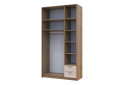 Obrázek 6 - Skříň Rondi 3 dřevotříska s horním prostorem artisan dub / cashmere 121x52x236