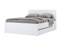 Obrázek 11671 - Postel 1.6x2.0 s šuplíky bez rámu + Možnost Měkká Část Super Mat Bílá Tibo