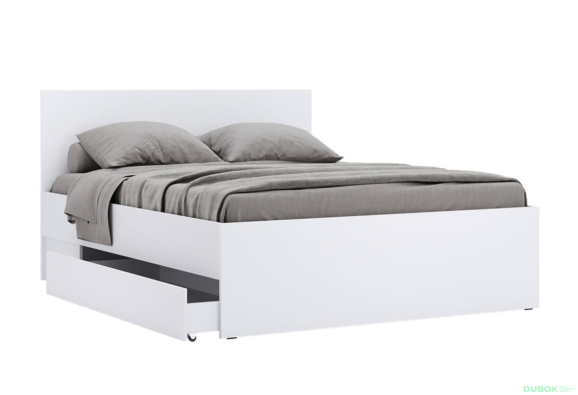Obrázek 3 - Postel 1.6x2.0 s šuplíky bez rámu Super Mat Bílá Tibo