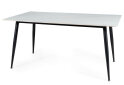Obrázek 1 - Stůl Rion 160x90 mramorový efekt, bílý / černý mat