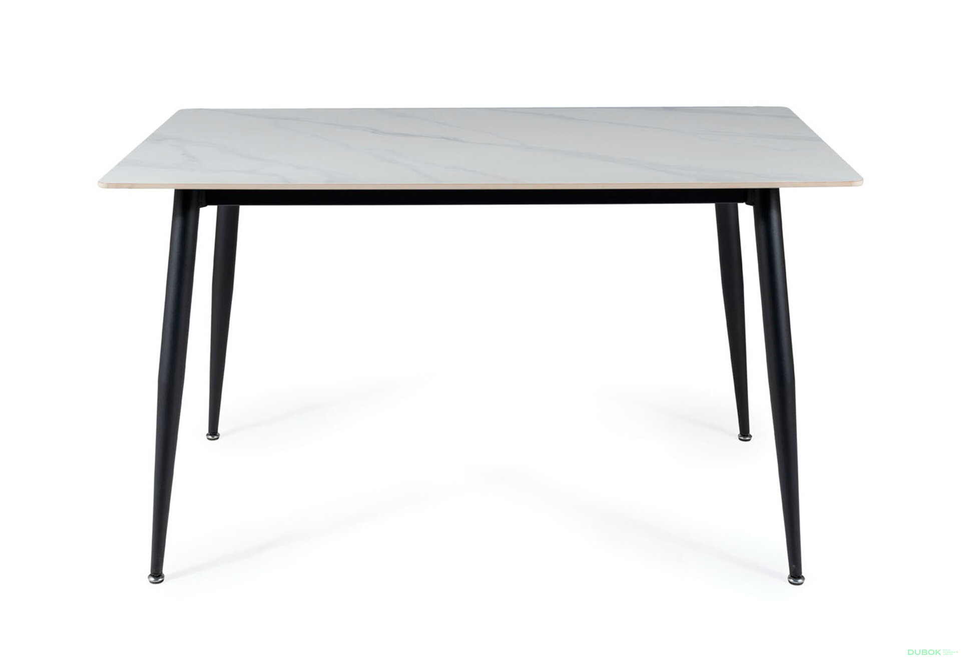 Obrázek 2 - Stůl Rion 160x90 mramorový efekt, bílý / černý mat