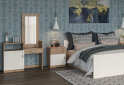 Obrázek 2 - Ložnicová sestava 4D Kim dub artisan / bílý