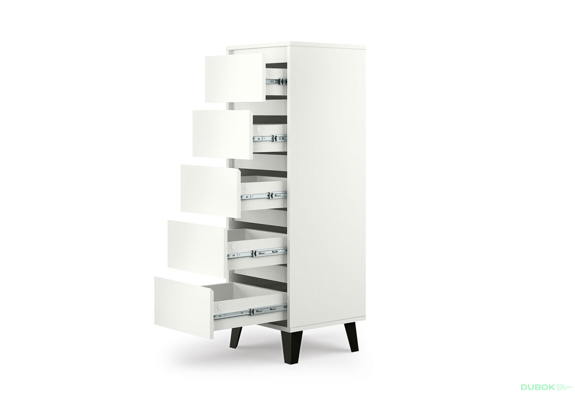 Obrázek 5 - Komoda Borg 5s/40 bílá