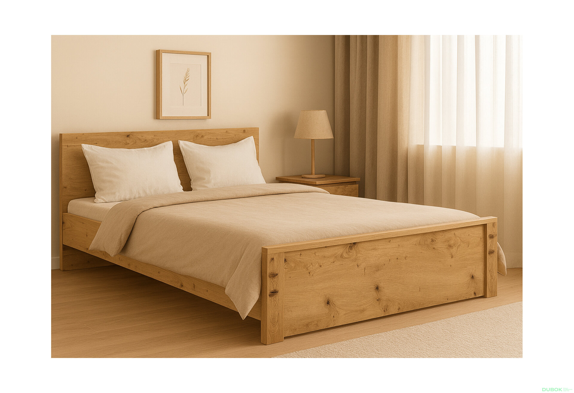 Obrázek 2 - Postel 160x200 dub artisan Ayson