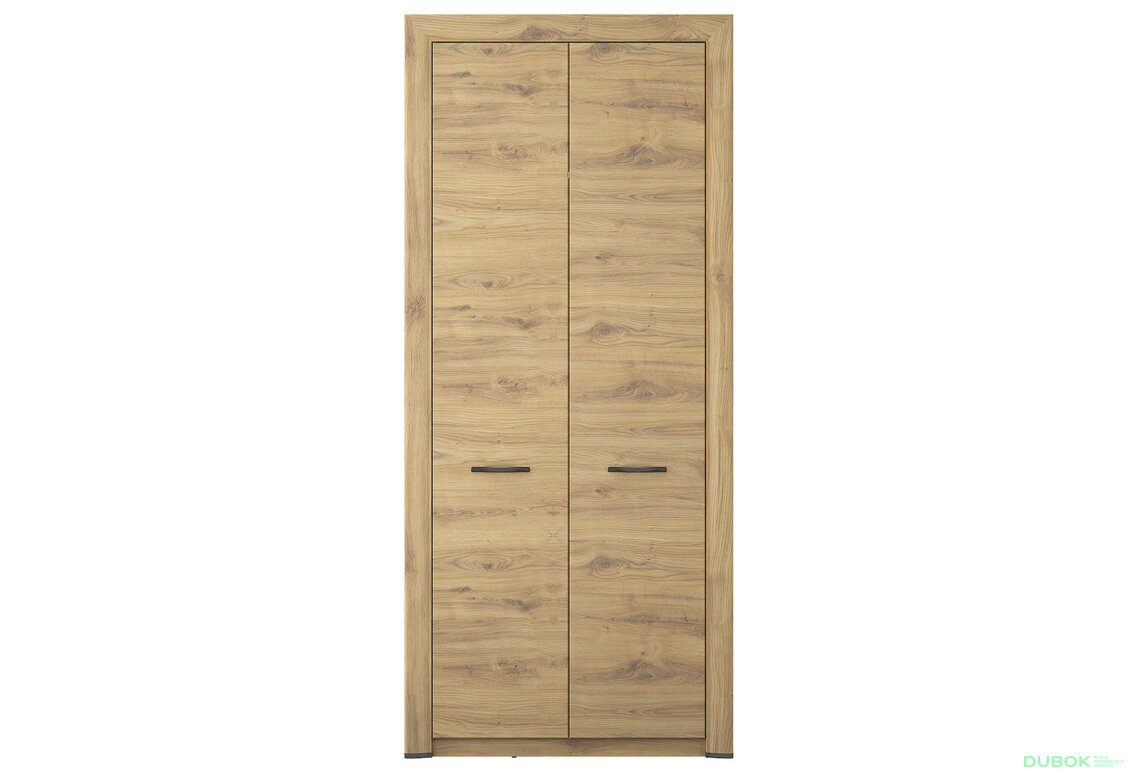Obrázek 2 - Skříň dvoudveřová Sapori 95.9x217.1x60.3 cm Dub navarra