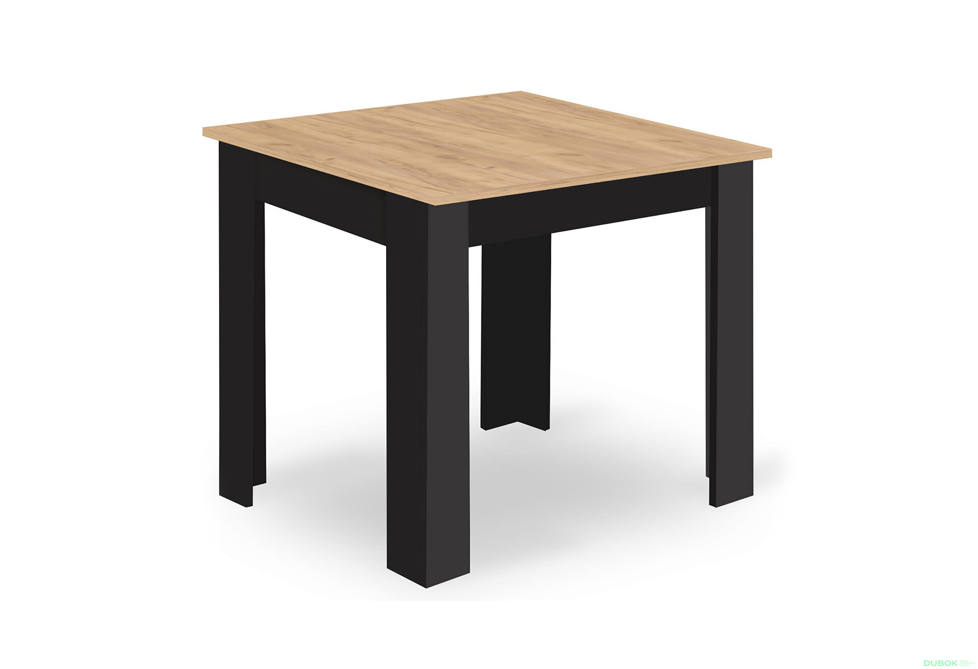 Obrázek 1 - Stůl NP 80x80 Artisan nohy černé