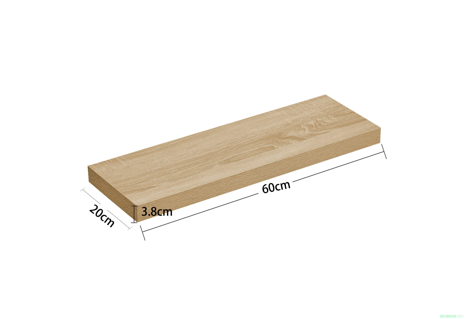 Obrázek 3 - Police 60 cm - sonoma - LWS026B11
