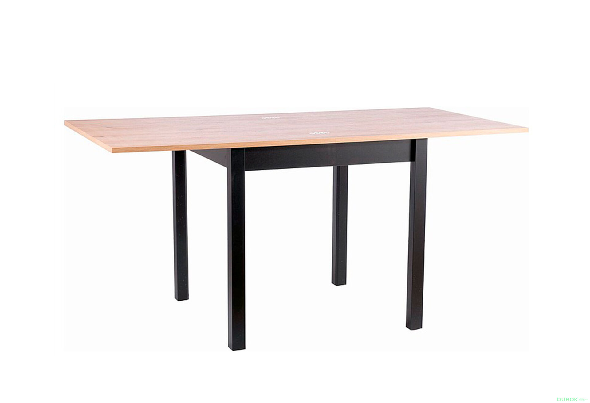 Obrázek 3 - Stůl Flip 80(160)x80 dub artisan / černý