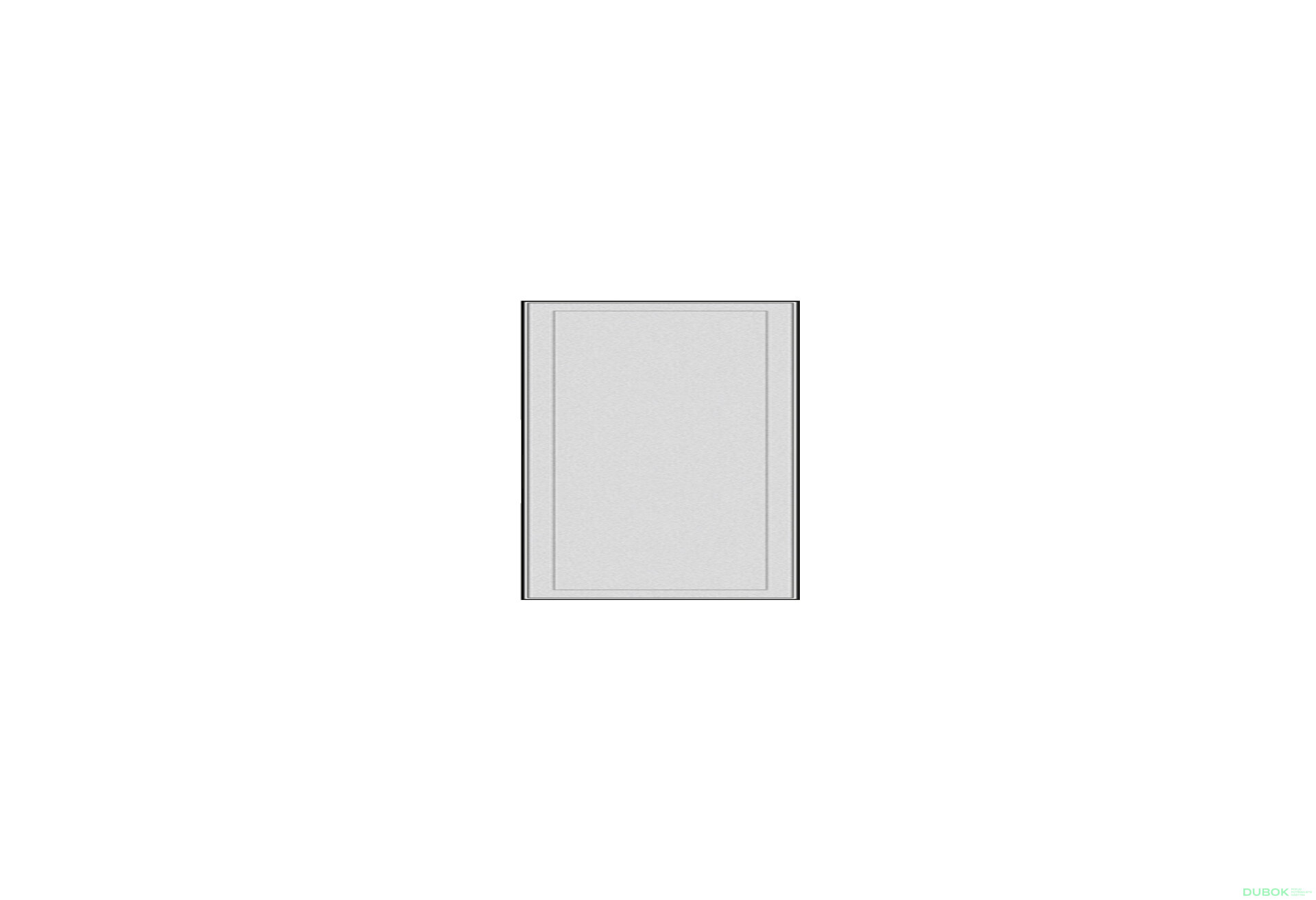 Obrázek 1 - Fasáda F-500x400 (A) Saténové sklo (FP-1) AL