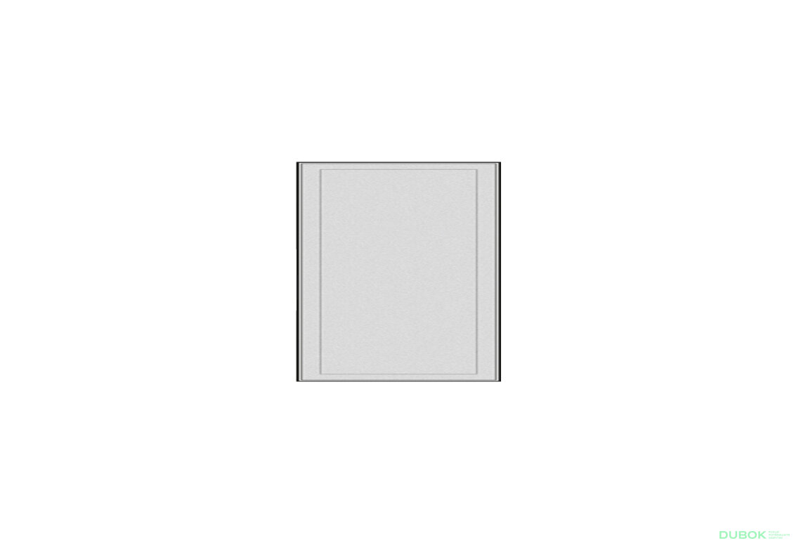 Fasáda F-500x400 (A) Saténové sklo (FP-1) AL