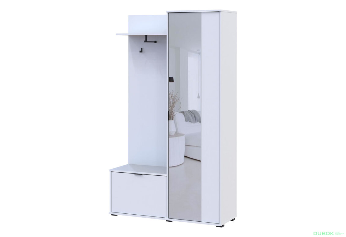 Obrázek 4 - Předsíňová sestava Dora 113.5 cm Bílá