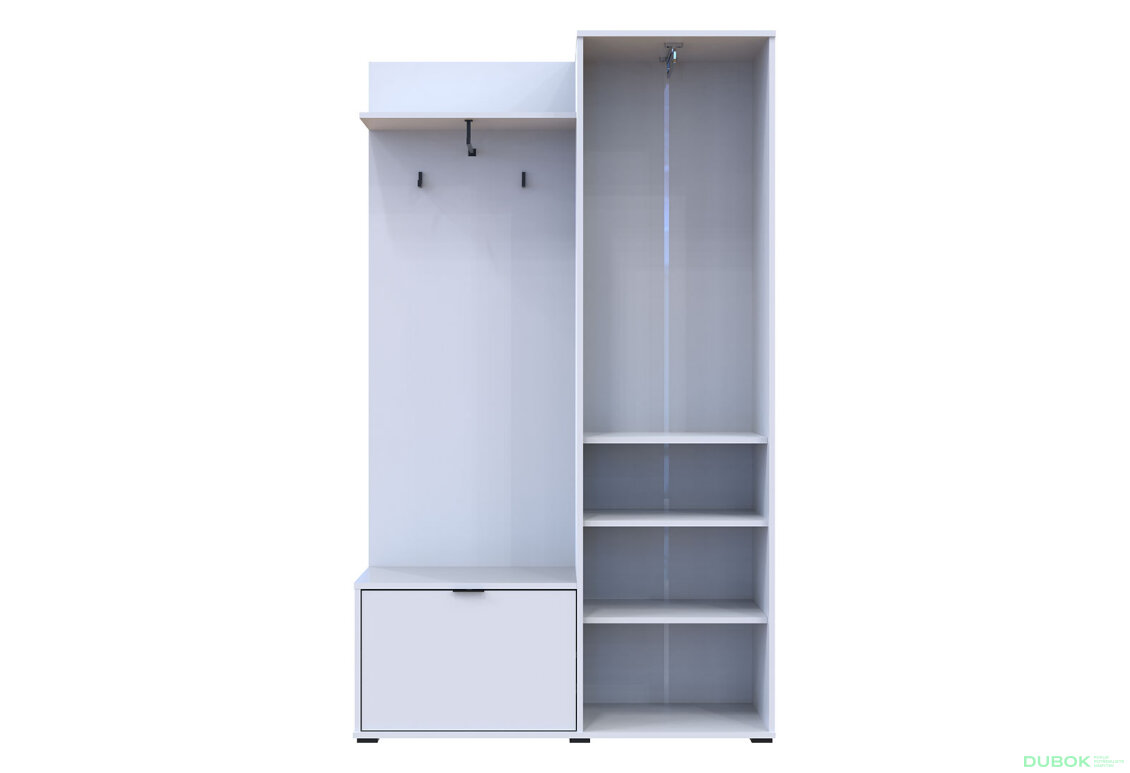 Obrázek 8 - Předsíňová sestava Dora 113.5 cm Bílá