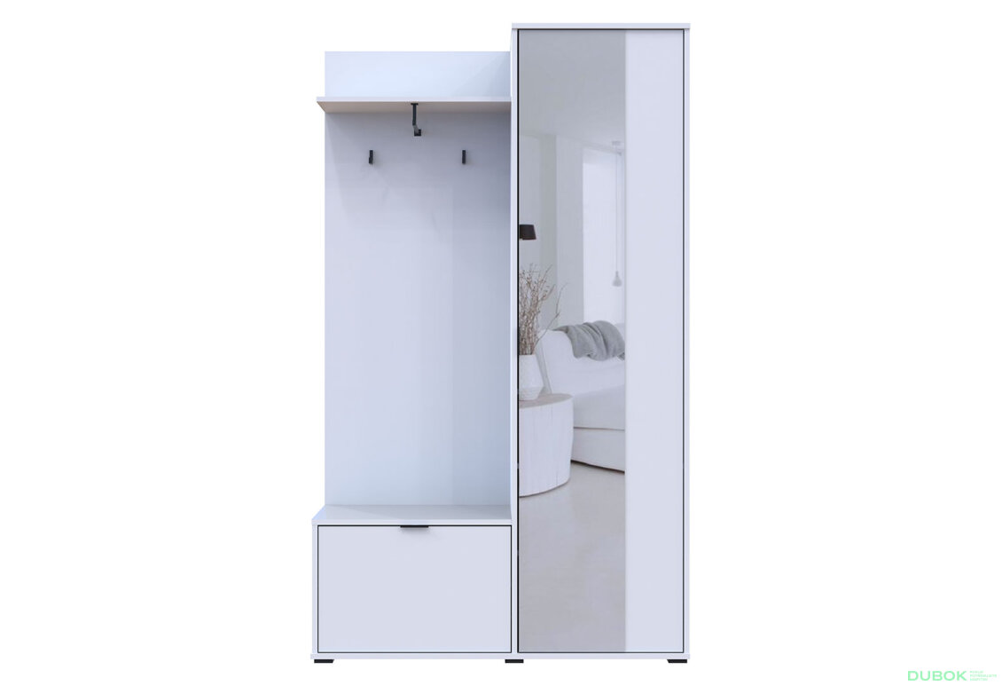 Obrázek 5 - Předsíňová sestava Dora 113.5 cm Bílá