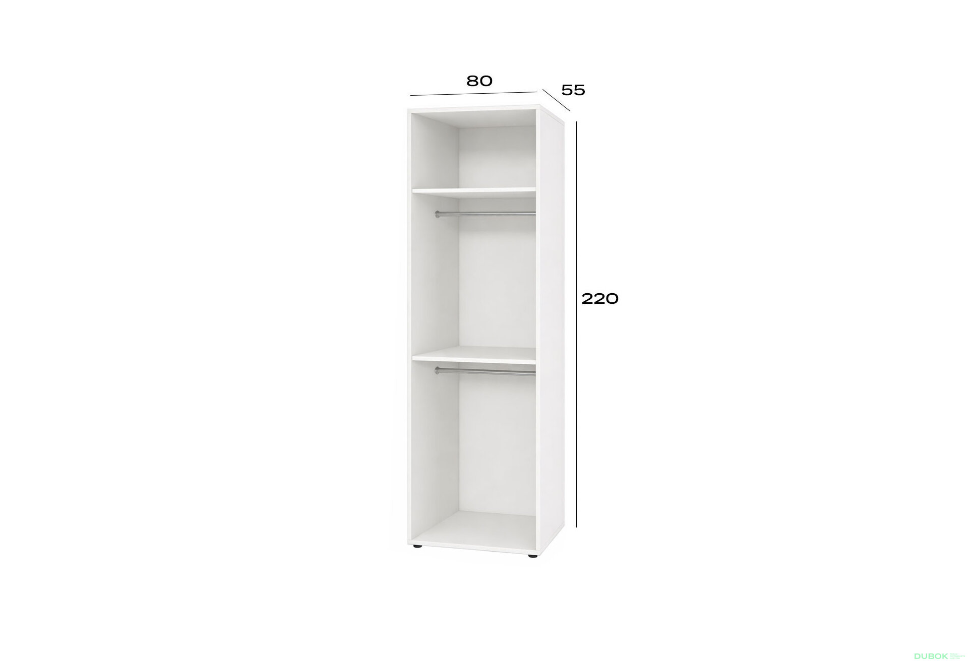 Obrázek 2 - Korpus modul 2 (h-2200*800) nymphaea alba Space