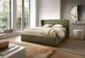 Obrázek 3 - Postel Preston 180x200 Matt Velvet 38 Davis, podhlavník 106, C4 Ořech