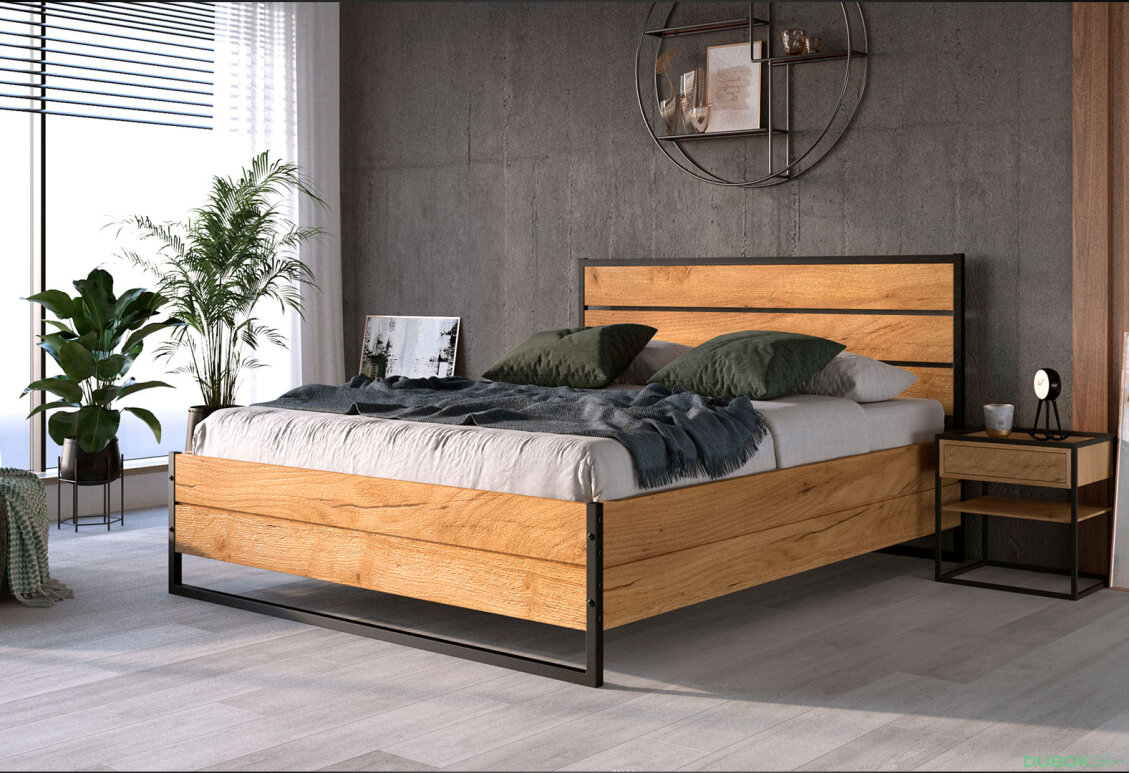 Obrázek 2 - Postel Loft 120x200 cm s roštem, matrací