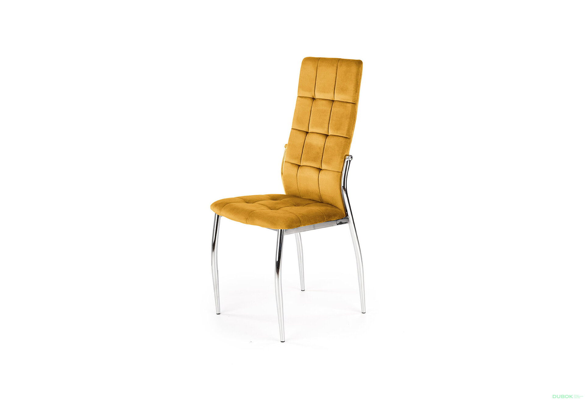 Obrázek 1 - Židle K416 chrom / hořčicová látka