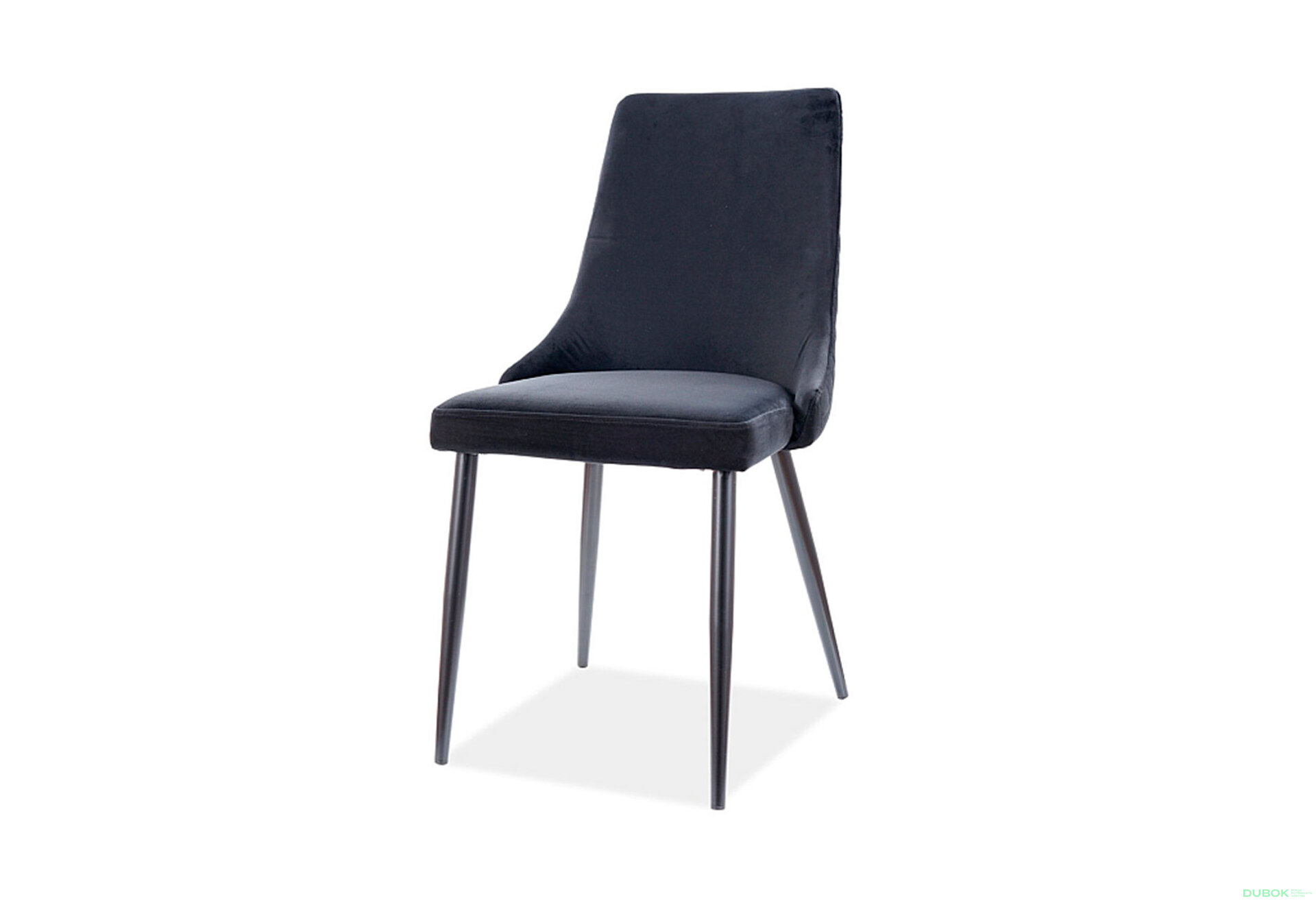 Obrázek 1 - Židle Piano B Velvet černý Bluvel 19, kov černá matná