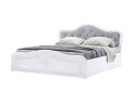 Obrázek 11679 - Postel 180 Lux výklopná s roštem + koruna, bílý lesk Luiza