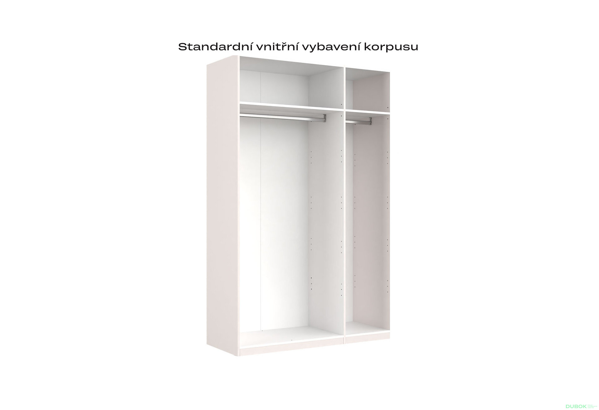 Obrázek 5 - Skříň 3dveřová bez zrcadel Lesklý kašmír série N Lily