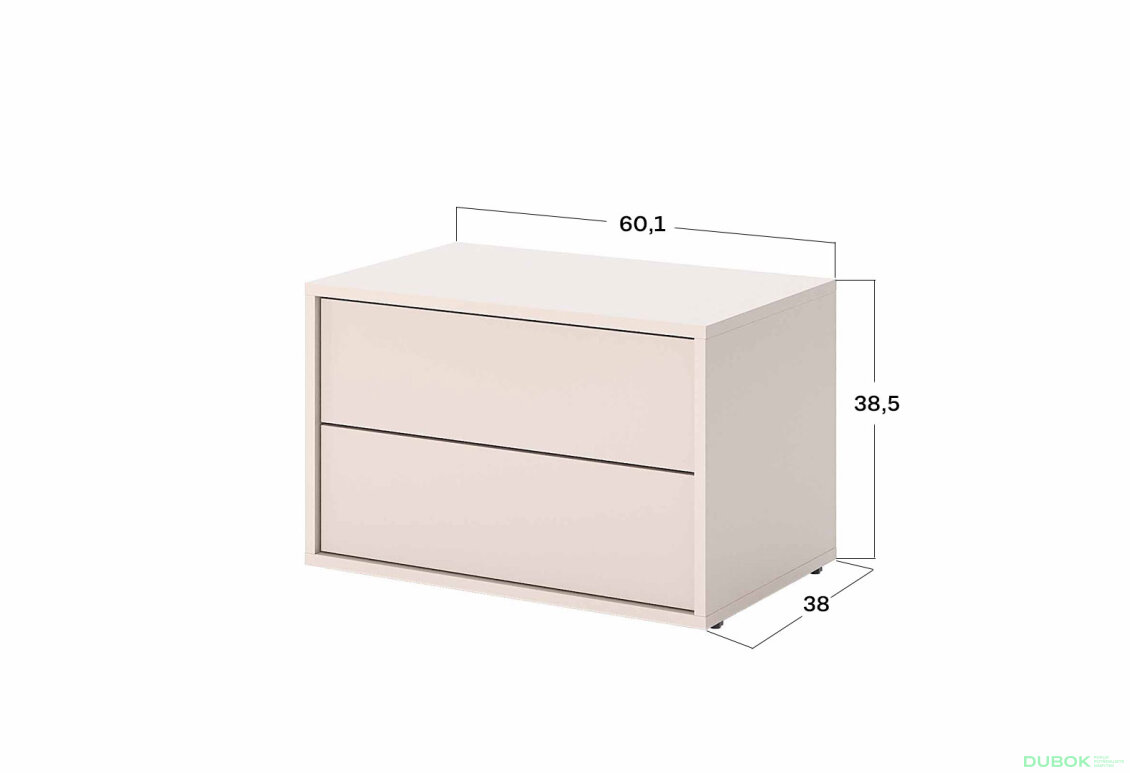 Obrázek 3 - Noční stolek 2šx Kašmír Bruno