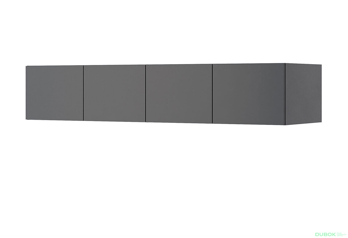 Obrázek 11391 - Skříň Doni 4D s antresolí bez zrcadel, série N, grafit