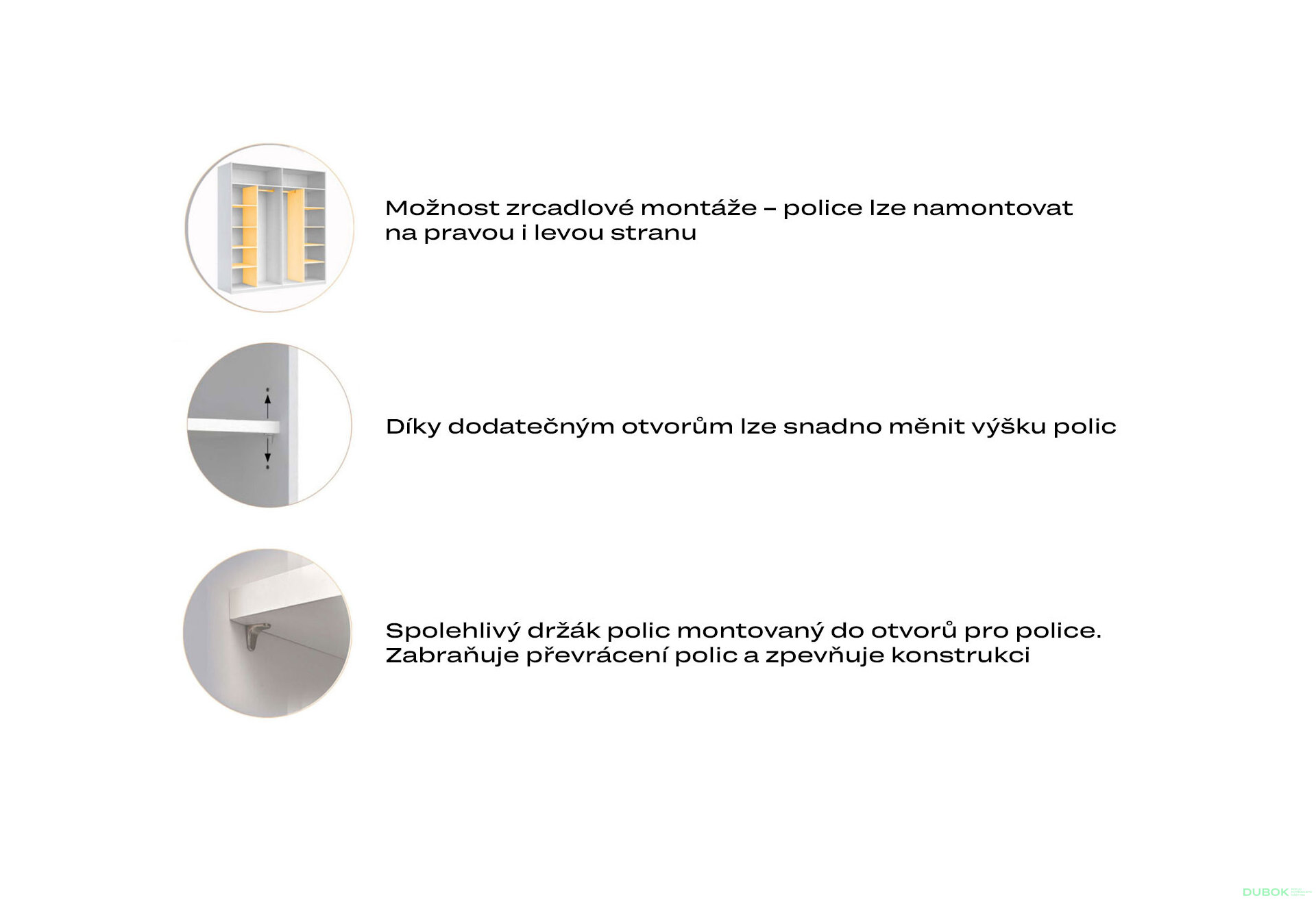 Obrázek 10 - Skříň s posuvnými dveřmi 1,5x2,1 m (Dveře Grafit/Zrcadlo) série N Dominika