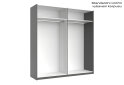 Obrázek 5 - Skříň s posuvnými dveřmi 2,0x2,1m (Dveře Grafit/Zrcadlo) série N Dominika