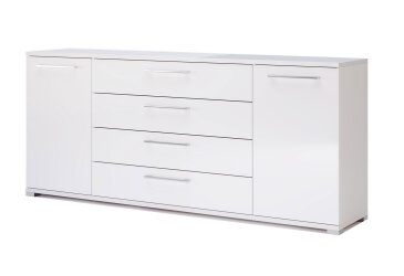 Komoda 2dv 4šu 1,9 m bílá lesk Family