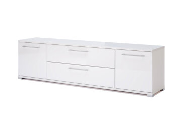 TV stolek 1,9 m bílý lesk Family