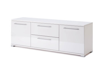 TV stolek 1,5 m bílý lesk Family