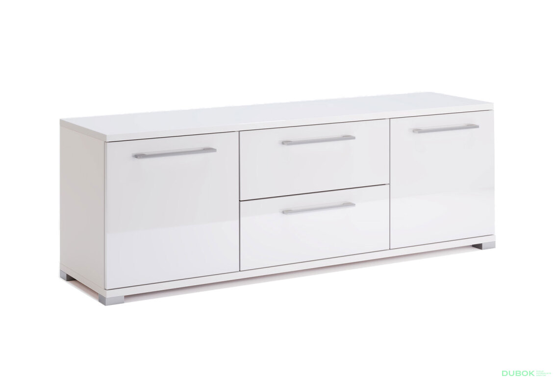 Obrázek 2 - TV stolek 1,5 m bílý lesk Family