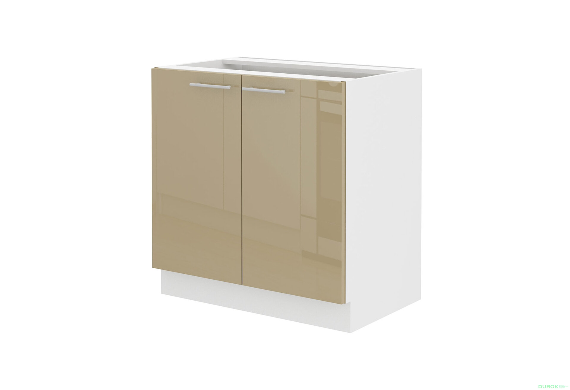 Obrázek 4706 - Kuchyňská sestava 2.6 m Lara bílý / cappuccino lesk