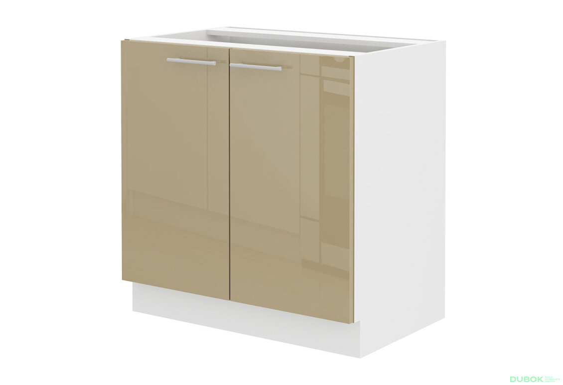 Obrázek 4706 - Kuchyňská sestava 2.6 m Lara bílý / cappuccino lesk